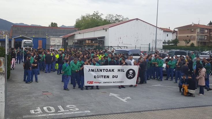 Felix Vazquez Irungo CAFeko langile ohia ,“Amiantoak hil”  duela salatu dute goiz honetan