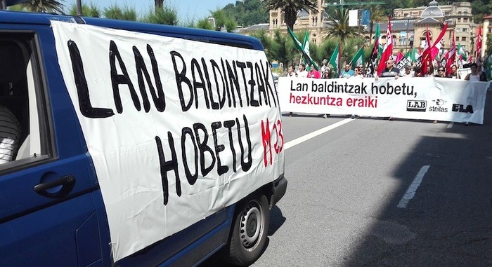 Kalitatezko hezkuntza publikoa bermatzeko, grebara deitu dute sindikatuek