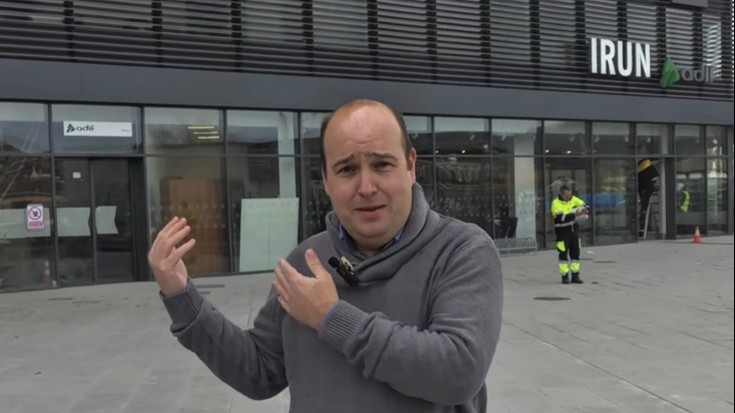 Tren geltoki berria «uharte modernoago» bat bilakatzeko arriskuaz ohartarazi du Irungo EAJk