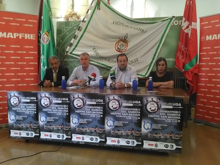 Lau estropada jokatuko dira Hondarribiko uretan