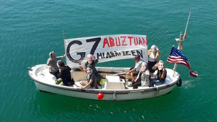 Miarritzen ospatuko den G7 gailurraren aurka, Euskal Herri mailako protesta eguna deitua da gaur, gurean ere 