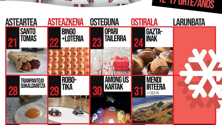 Irungo Martindozenea gaztelekuan, eguberriko egitaraua abian da