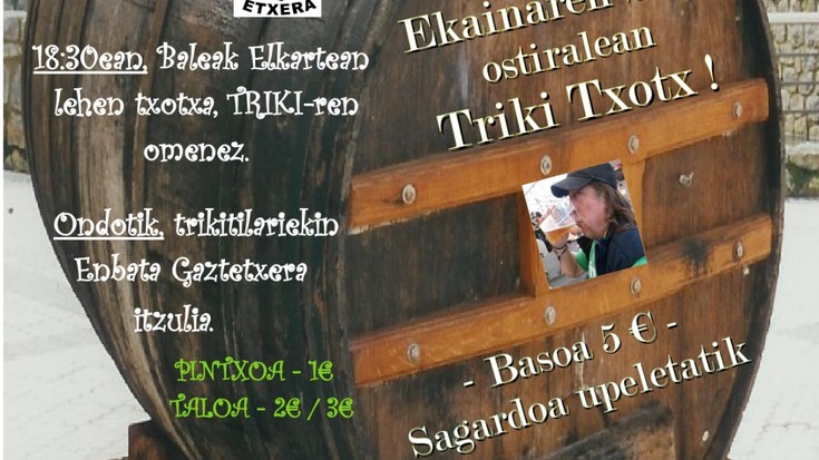 Jabier Martinez Ibargurenen omenez «Triki» Poteoa antolatu du Baleak elkarteak Hendaian