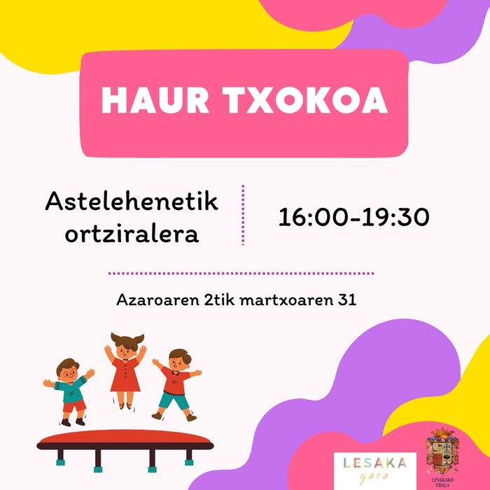 Haur Txokoa martxan jarri dute Lesakan
