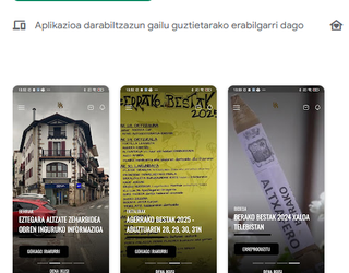 Beratik Berara aplikazio berria aurkeztu dute