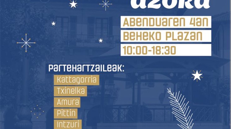 Eguberrietako azoka ospatuko dute Lesakako Zerbitzuen Elkarteak