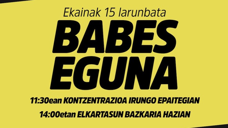 "Babes Eguna" neurri bidegabeen aurka