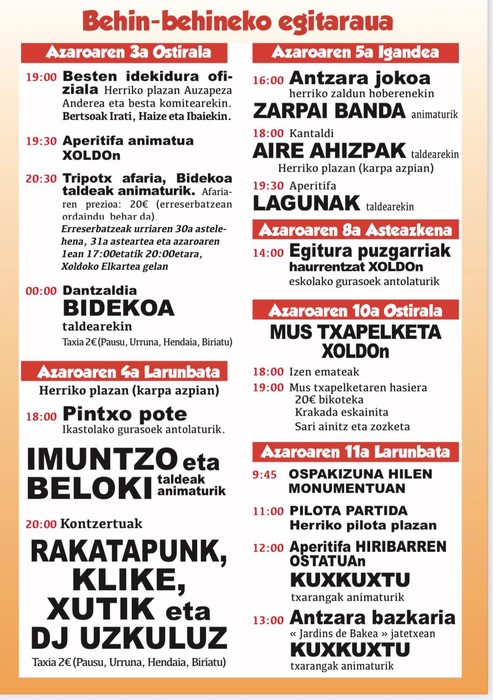 Biriatuko bestak
