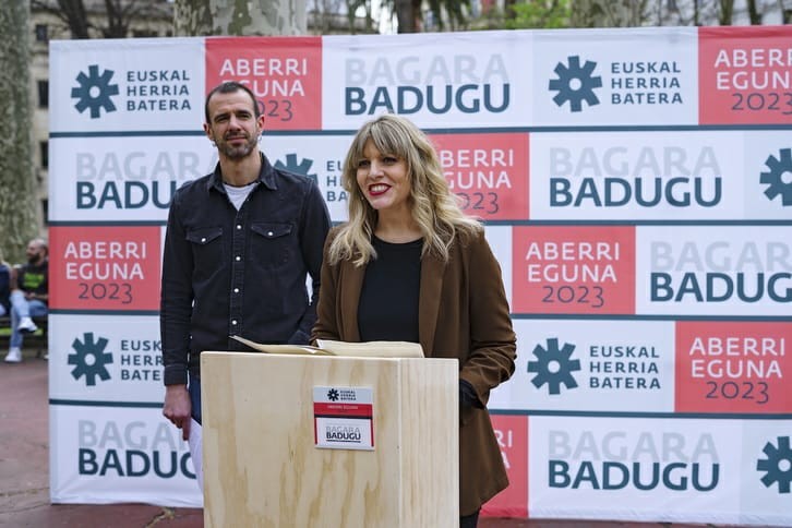 Aberri Egunean Euskal Herri bateratua irudikatzeko deia berretsi dute