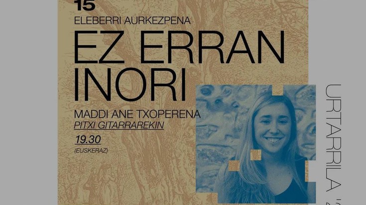 Maddi Ane Txoperenak bere azken liburua aurkeztuko du igandean Elizondoko Txokoto tabernan