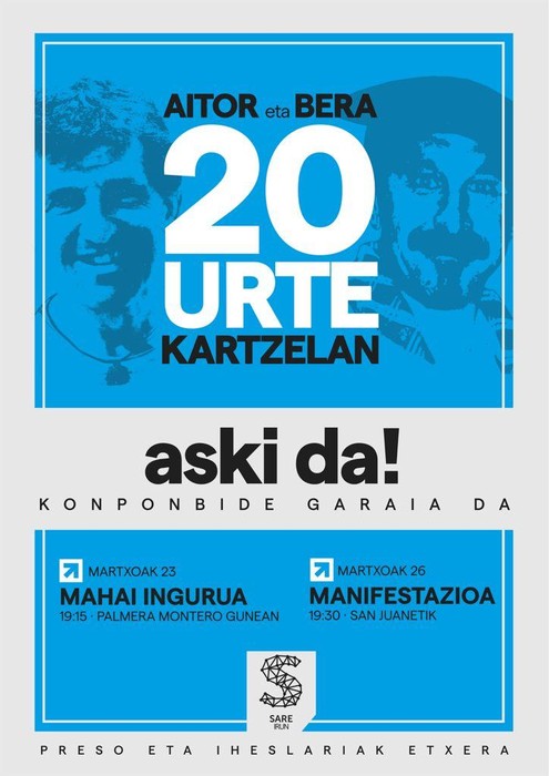 Bidegabekeriak 20 urte bete ditu