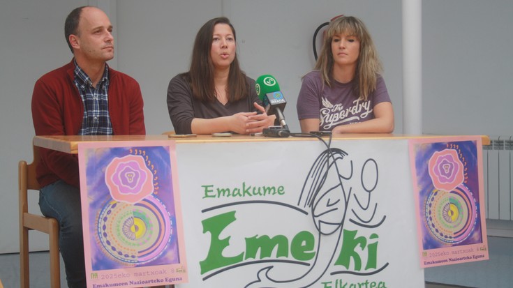 Matxismoa arazo estrukturala dela salatzeko hamaika hitzordu antolatu ditu Emekik