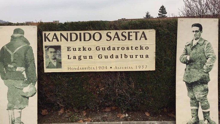 Kandido Saseta omenduko dute Hondarribiko hilerrian bere heriotzaren 85 urteak oroitzeko