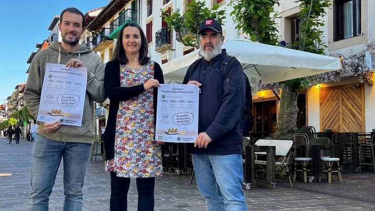 Hondarribiko ostalaritzan borondatea dagoenez, euskararen presentzia suspertzeko lehen urratsa egin dute
