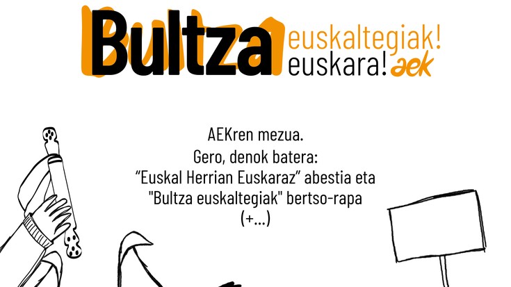 'Bultza euskaltegiak!' ekimenean parte hartzeko deia luzatu du Bidasoko AEKk