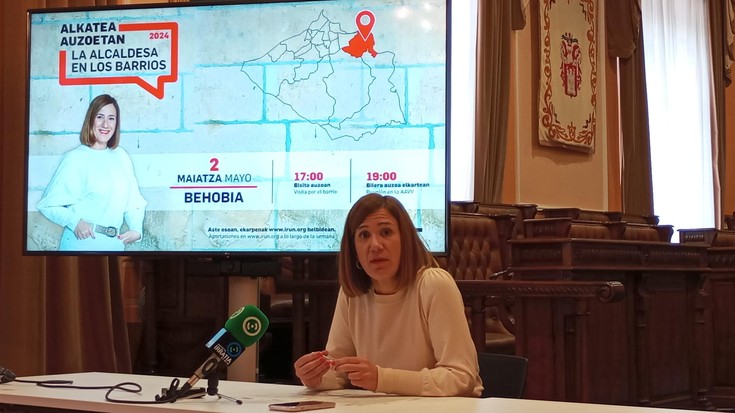 Irungo 17 auzoen itzulia amaitu du Cristina Laborda alkateak