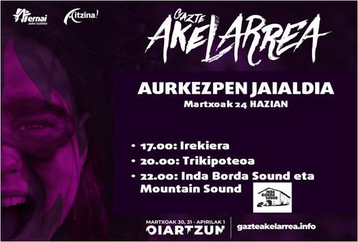 Ernaik Gazte Akelarrea aurkeztuko du Hazian