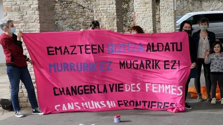 EHko Emakumeen Mundu Martxako zapiak bilduko dituzte Azkainetik Hendaiara