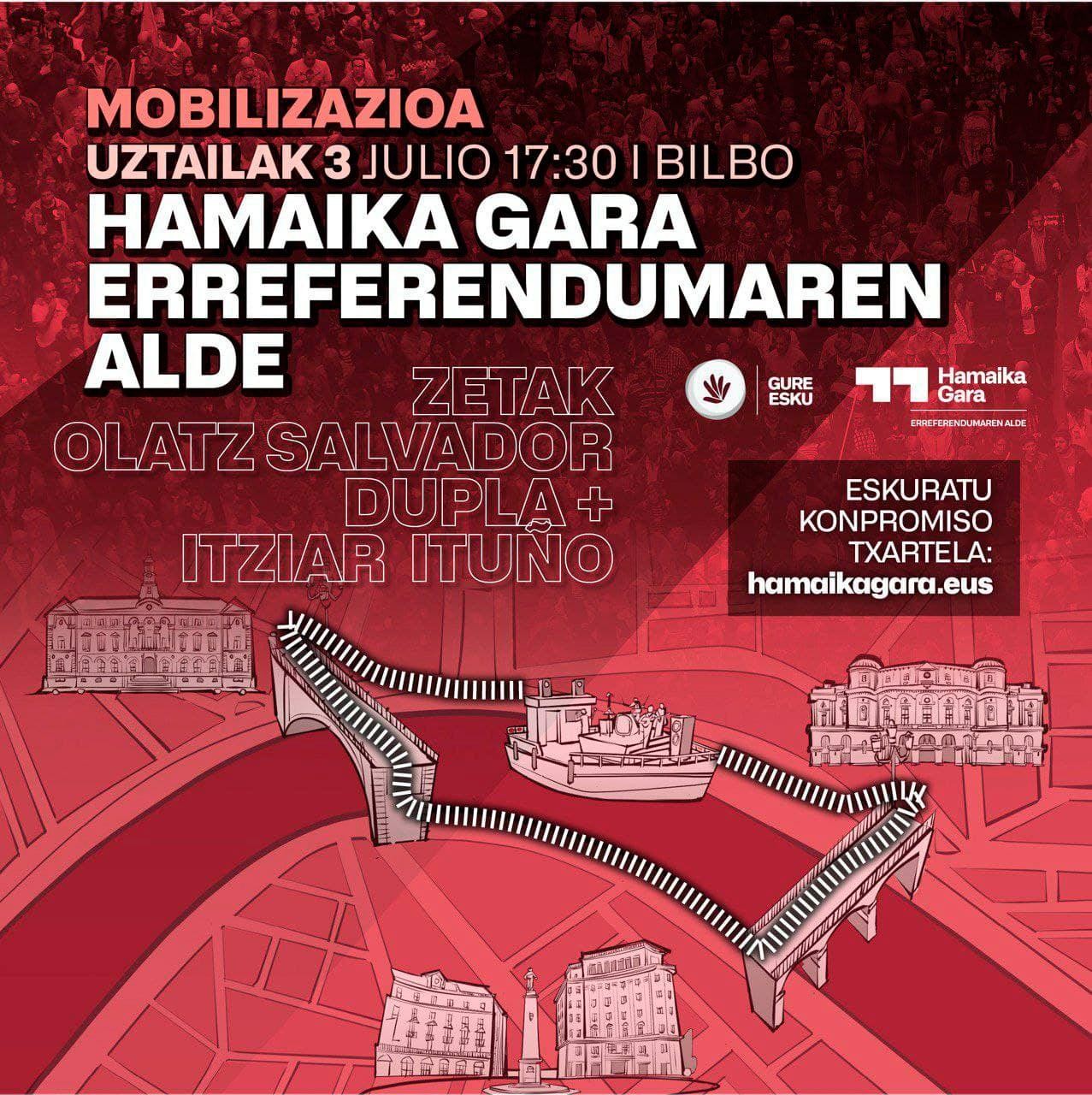Aiako Harria, erreferendumaren alde EHa eta Katalunya lotuko dituen ‘Pirinioetako Bidea’-ren lehen harria