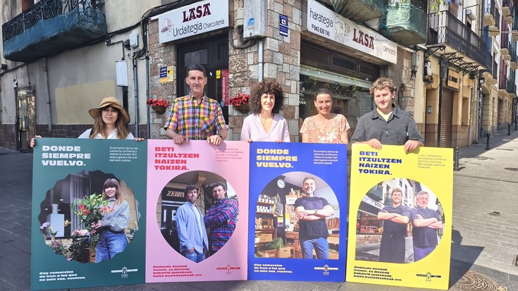 'Beti itzultzen naizen tokia' lelopean Irungo dendak suspertzeko kanpaina berria abian jarri dute